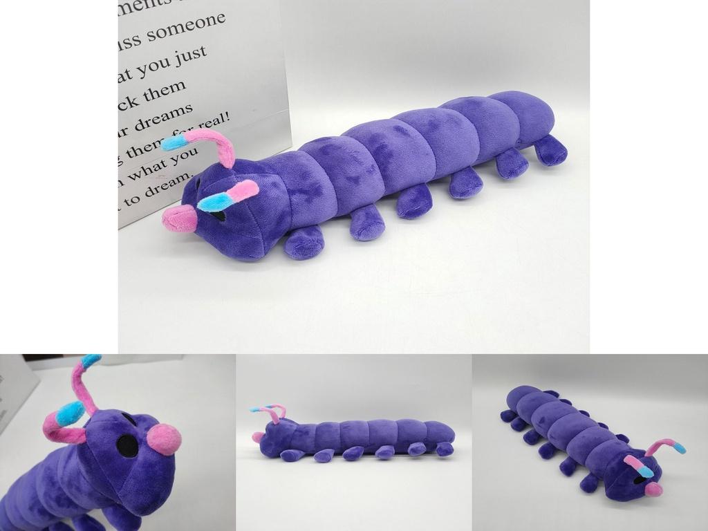 Luxurious 37cm Poppy Playtime Caterpillar Plush Toy Huggy Wuggy Purple Doll