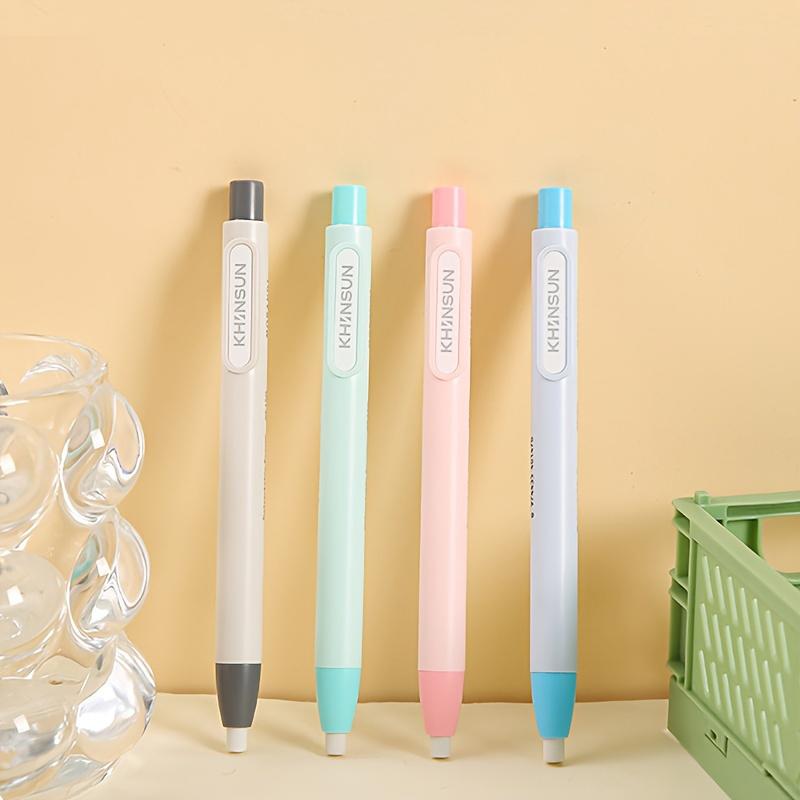 Creative Pen Shape Press Type Pencil Eraser Replaceable Core Sketching Painting Writing Erase Supplies Japanese Stationery