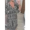 QICED Abiti Casual Estivi Primaverili alla Moda con Maniche a 3/4 e Scollo a V
