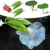Betta Hammock Leaf Sleeping Bed For Fish Tank Set Of 5 Aquarium Decoration Habitat For Spawning Resting Guppy Sleeping Bed