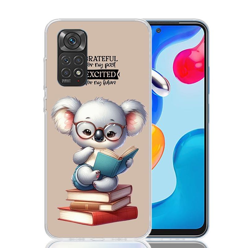 Koala Kawaii Cute Animal Phone Case For Xiaomi Redmi Note 15 14 13 12S 12 Pro Plus 11S 11E 11 11T 10S 10 Art Soft Pattern Cover