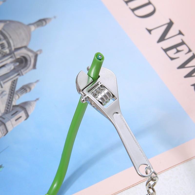 Mini Mobile Activity Wrench Keychain Charm Small Opening Spanner Tool Men's Key Ring Jewelry Bag Charm Unique Gift