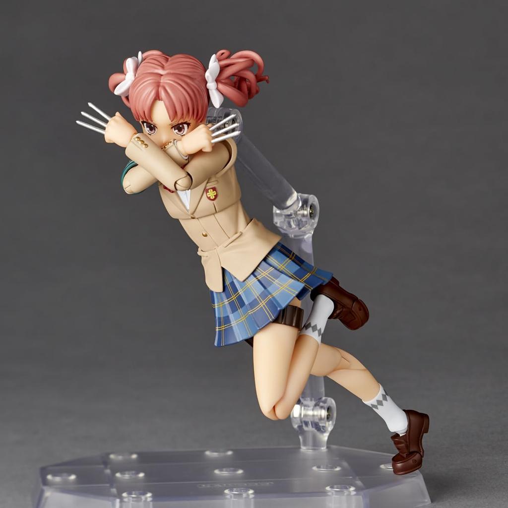 Revoltech Amazing Yamaguchi A Certain Scientific Railgun Kuroko Shirai Action Figure (Winter Ver.)