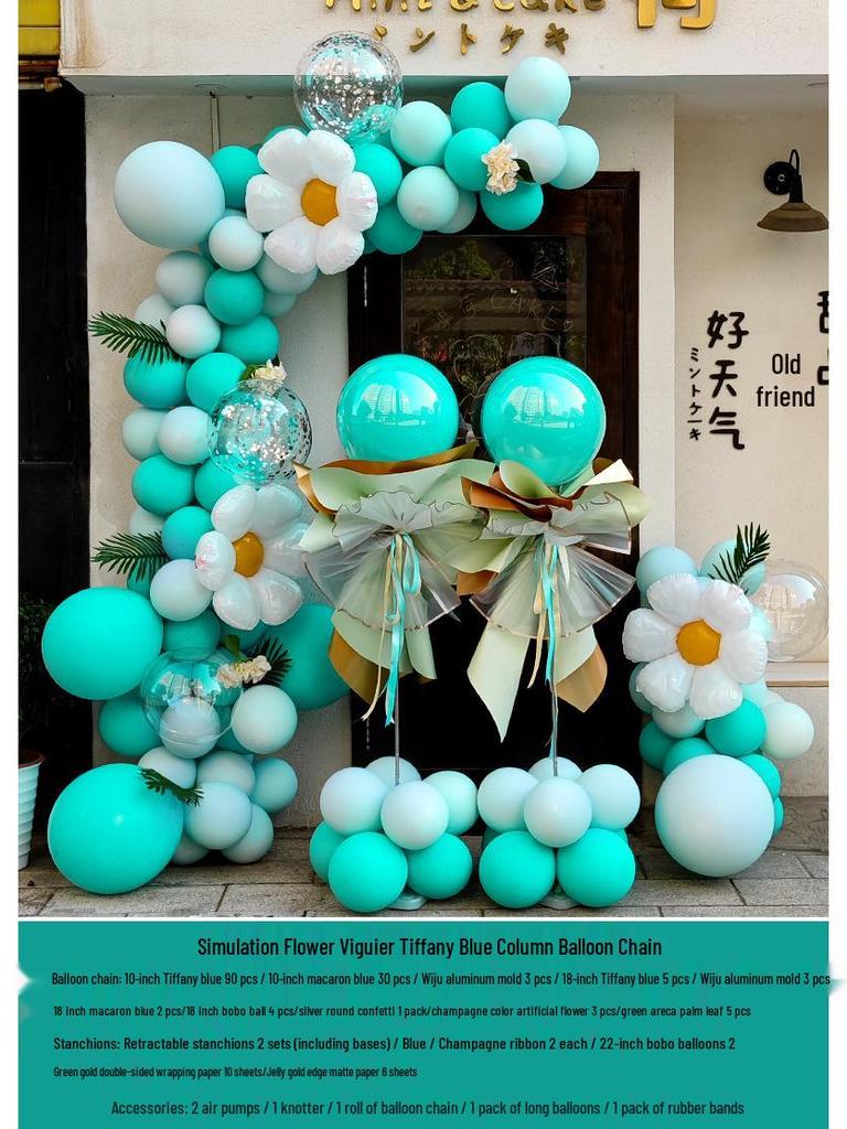 Graduation & Event Balloon Arch Decoration for Yoga Studio or Storefront Background