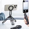 Foldable Magnetic Tablet Phone Holder Handle Phone Tripod Mount W Arca ColdShoe Desk Mount for iPhone 16/15/14/13 XIAOMI Magsafe