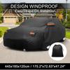 Motoforti Car Cover Outdoor Waterproof Sun Rain Hail Protection with Left Side Door Zipper 210D-PU for Toyota Supra