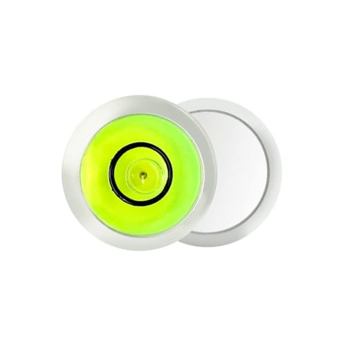 MayRecords Round Level, LP Record and Record Player Accessory, Round Vial, for Level Calibration, Equipment Installation, Transparent, High Accuracy (