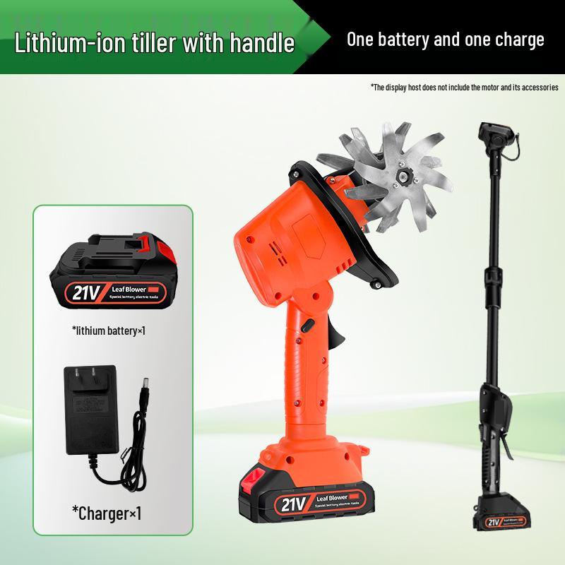 21V Rechargeable Mini Tiller for Weeding & Soil Loosening in Gardens and Orchards
