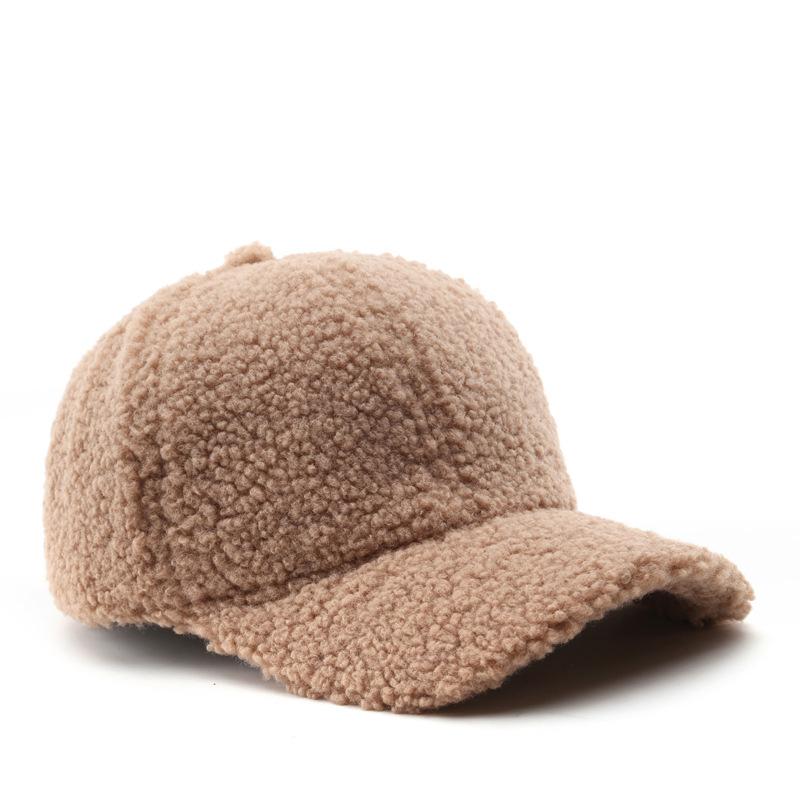 

Осенне-зимняя бейсболка, женские шапки из искусственной овечьей шерсти, теплая кепка, плюшевые бейсболки, весенняя бейсболка