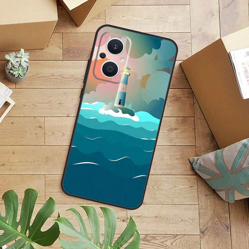 Abstract art highway landscape Case For OPPO Reno 14F 13F 12F 10 11 12 13 14 Pro 8T 7 8 Lite OPPO Find X8 X6 X5 X9 Pro Cover