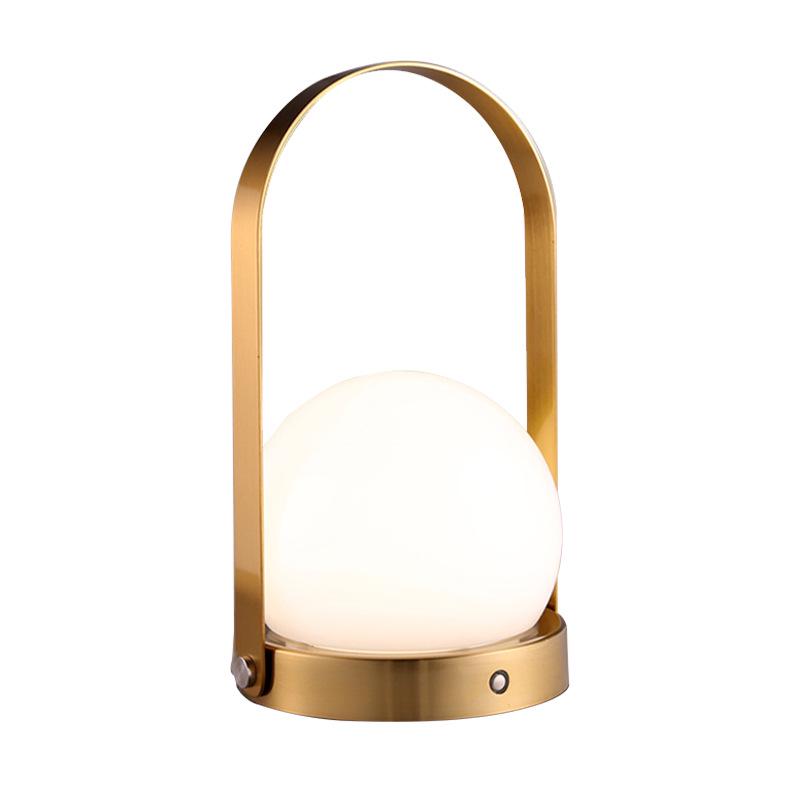 Nordic Postmodern Touch LED Bedside Lamp with USB Charging & Eye Protection