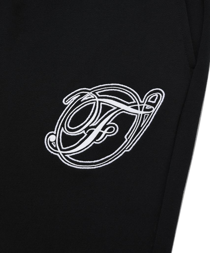 FALLETT Flowing Logo Jogger Pants Black