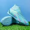 Foreign trade high-top football shoes long broken nails Amazon men's and women's football shoes grass field student training shoes