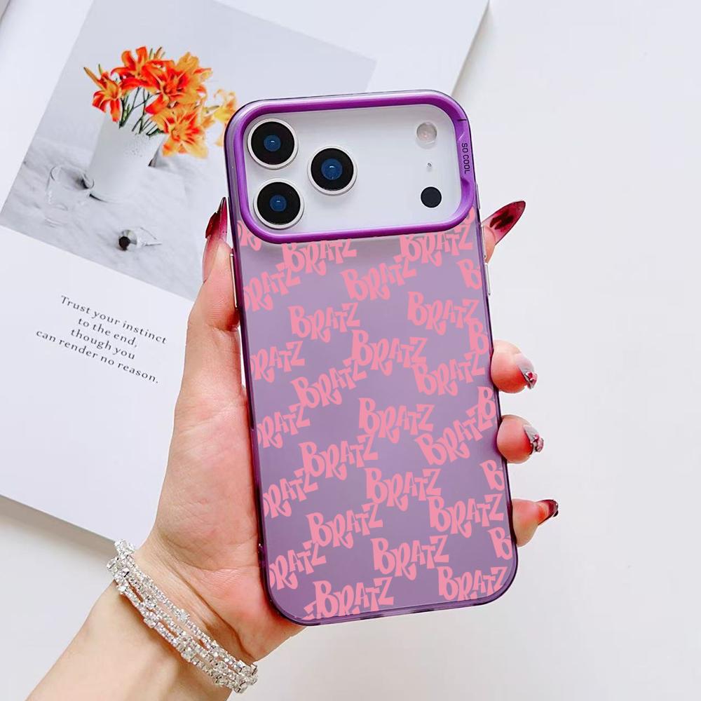 Fashion Girl B-BratzS Phone Case For iPhone 17 16 15 14 13 12 11 Pro Max Air Matte Laser Aurora Shockproof Funda