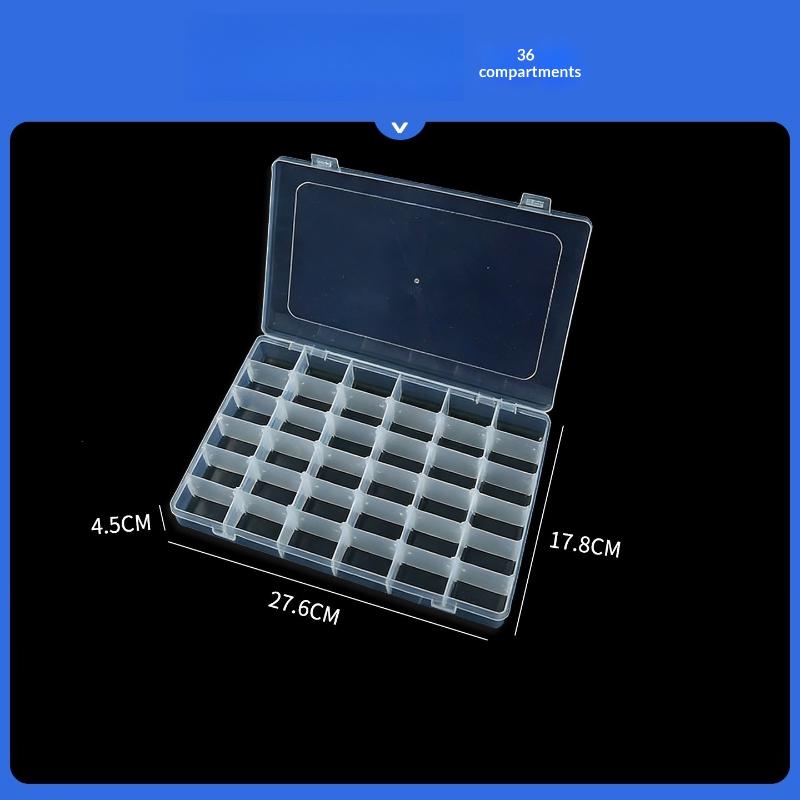 1/3 Stuks Sieraden Oorbellen Doos Container 15/18/24/28/30/36 Vakjes Transparante Plastic Compartiment Doos Schroef Gereedschap Opbergdozen