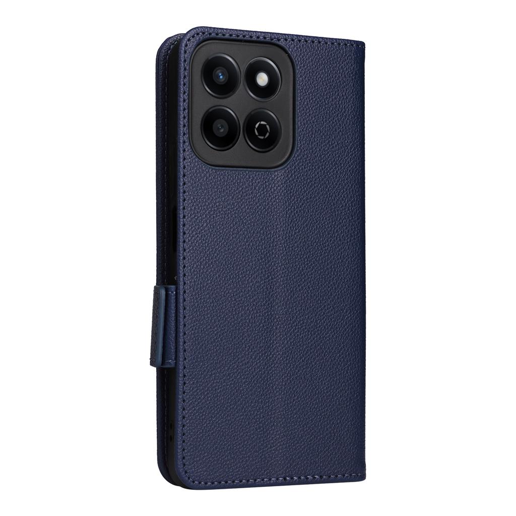 For Honor X7c 5G/X7c 4G/200 Smart 5G/Play 60 Plus 5G/Play 9T Case with Wrist Strap Litchi Texture PU Leather Wallet Phone Cover