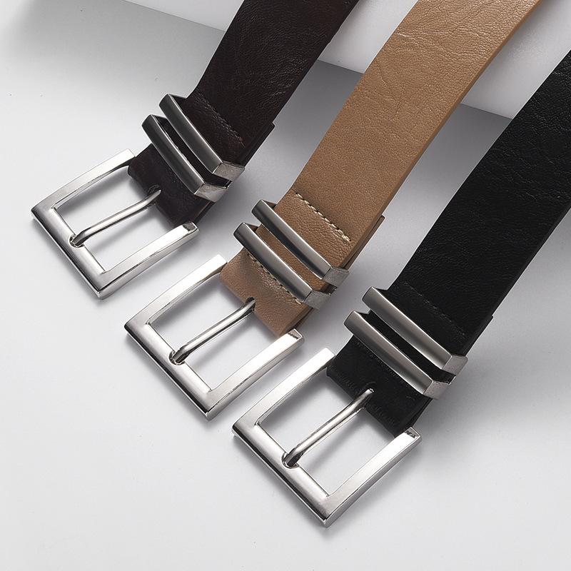 Fashionable Pin-Buckle Versatile Instagram-Style Wide Belt Korean-Style Minimalist and Elegant Metal-Buckle Women’s Belt