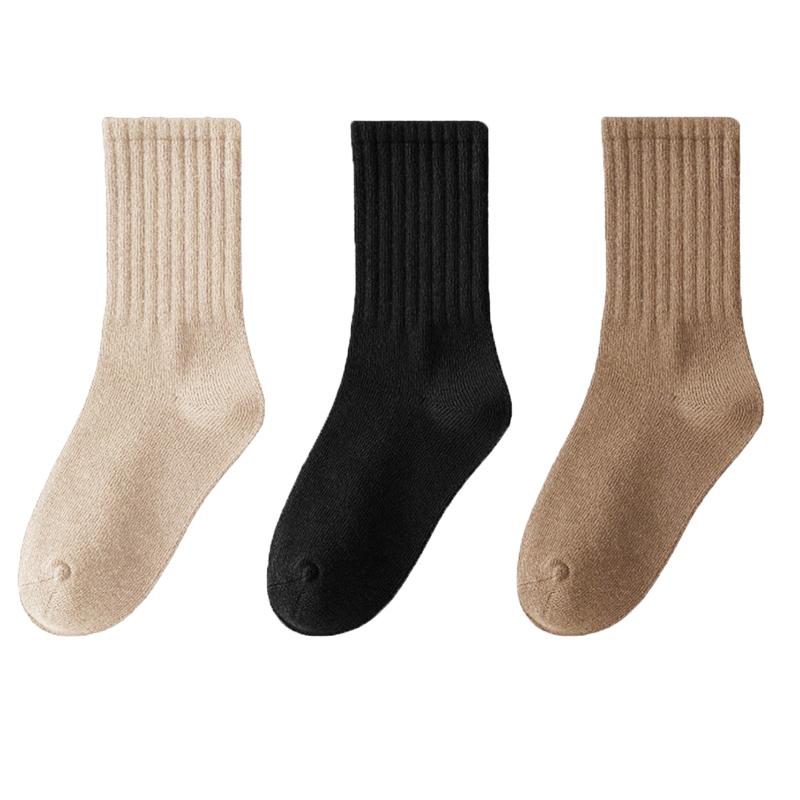 Unisex Stripete Bomullsokker Korte Pustende og Svetteabsorberende Mote Sportsokker