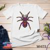 Psychedelische Vogelspinne Illustration Liebhaber Besitzer Geschenk Unisex T-Shirt