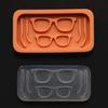 Flexible Resin Mold Small Ornament Molds Eyeglass Shape Silicone Texture for Epoxy Crafts and Creative Wall Decorations