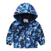 Toddler Kids Cartoon Print Hooded Jacket Boys Girls Lightweight Windproof Zip Up Casual Outerwear Coat