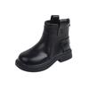 New Children's Autumn Boots School Black Boots for Girl Round-toe Versatile Kids Fashion Causal Ankle Boots Thick Bottom Simple