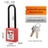 Bedi 38mm Industrial Safety Padlock: Engineering Plastic Insulated Electrical Lockout/Tagout (LOTO)