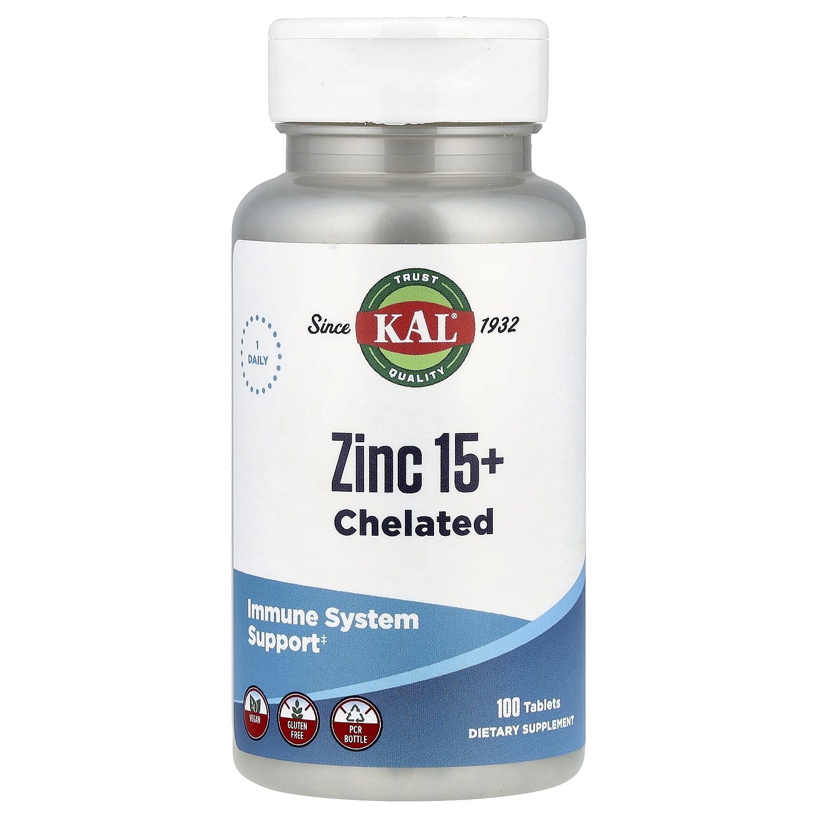 

With Zinc 15+, Betaine Hcl and Trace Minerals, 100 Tablets