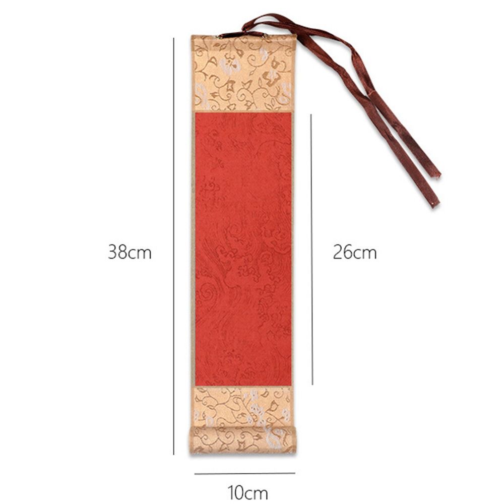 Blank Hanging Scroll Mini Batik Trumpet Scroll Calligraphy Mounting Scroll Office Home Decor