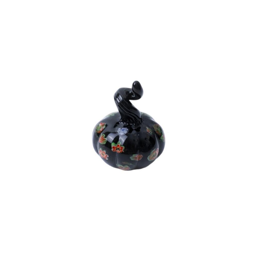Pumpkin Shaped Desktop Glass Decoration, Living Room Desk, Home Decor, Colorful Pumpkin Spherical Glass Decoration