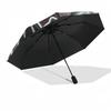 Bacardi Symbol Regenschirm - Dreifach faltbarer Automatik-Regenschirm mit acht Stahlspeichen, geeignet für Damen und Herren