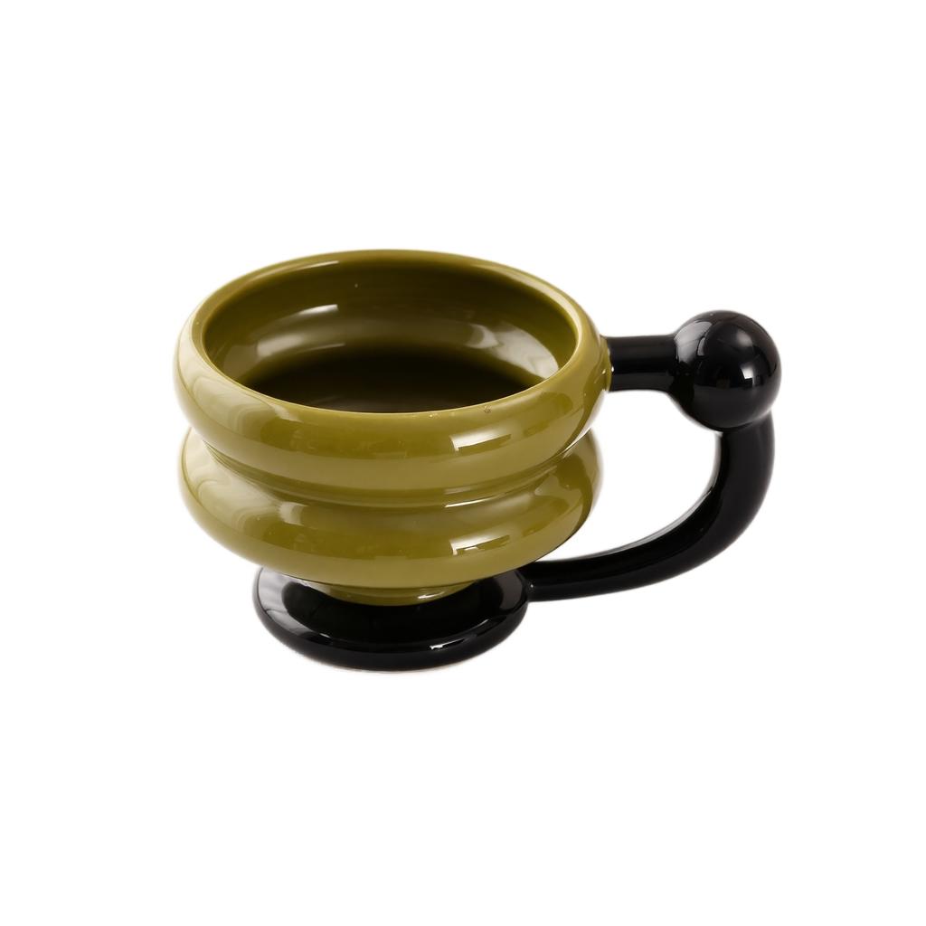 Ceramic Coffee Mug - Elegant Tea Cup for Daily Use, Desktop Decoration, New Home Decor