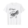 Music Lover Motivational Quote Whisper Word of The Wisdom T Shirt Vintage Washed Graphic Slightly Top For Everyday Wear