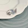 Fairy retro butterfly pendant necklace female new exquisite high-end court style butterfly opening ring