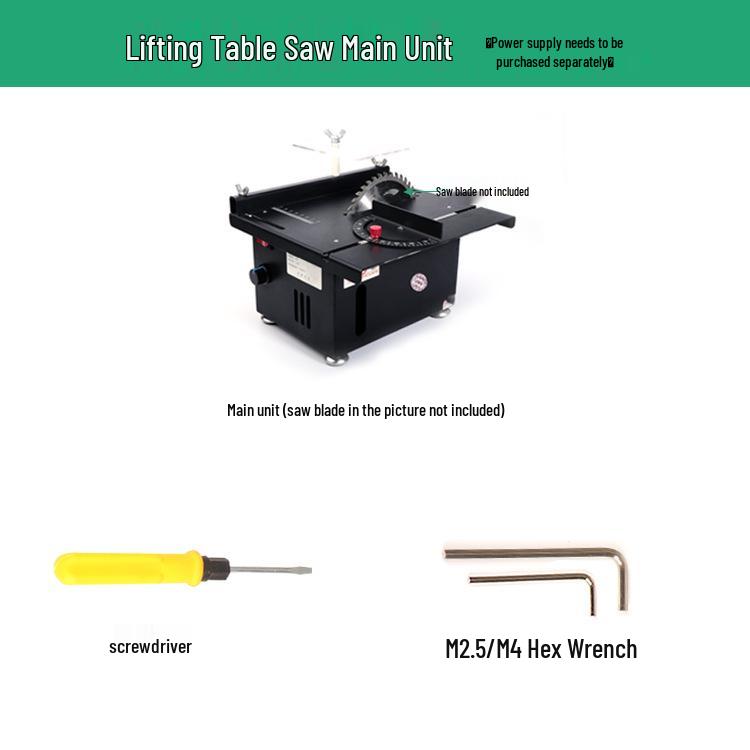Compact Precision Table Saw: DIY Woodworking Jade Saw, Electric Bench Grinder & Multi-functional Small Cutter.