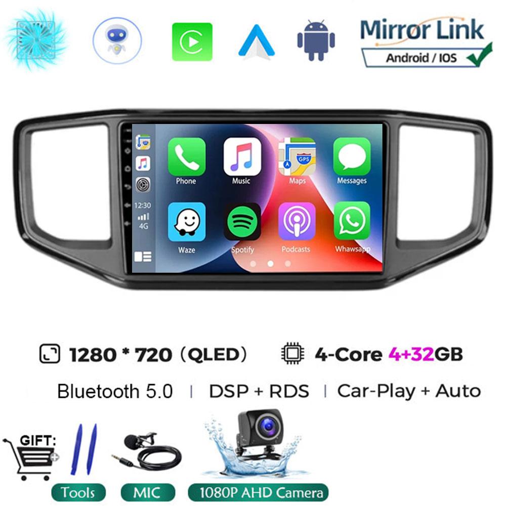 For Volkswagen VW Amarok 1 2016 2017 2018 2019 2020 Android 14 Multimedia Head Unit Car Player GPS Auto Radio Navigation DVD BT