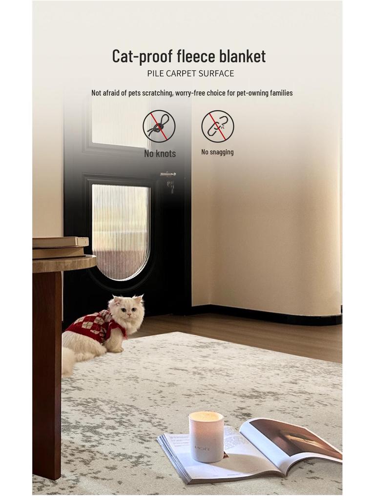 Waterproof Italian Luxury Minimalist Rug for Living Room, Bedroom, or Sofas