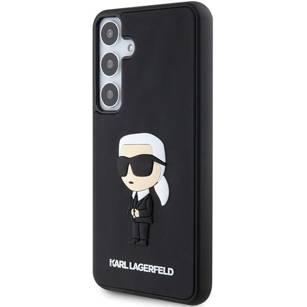 Karl Lagerfeld Klhcs24S3Drkink S24 S921Czarny/Black Hardcase 3D Rubber Ikonik