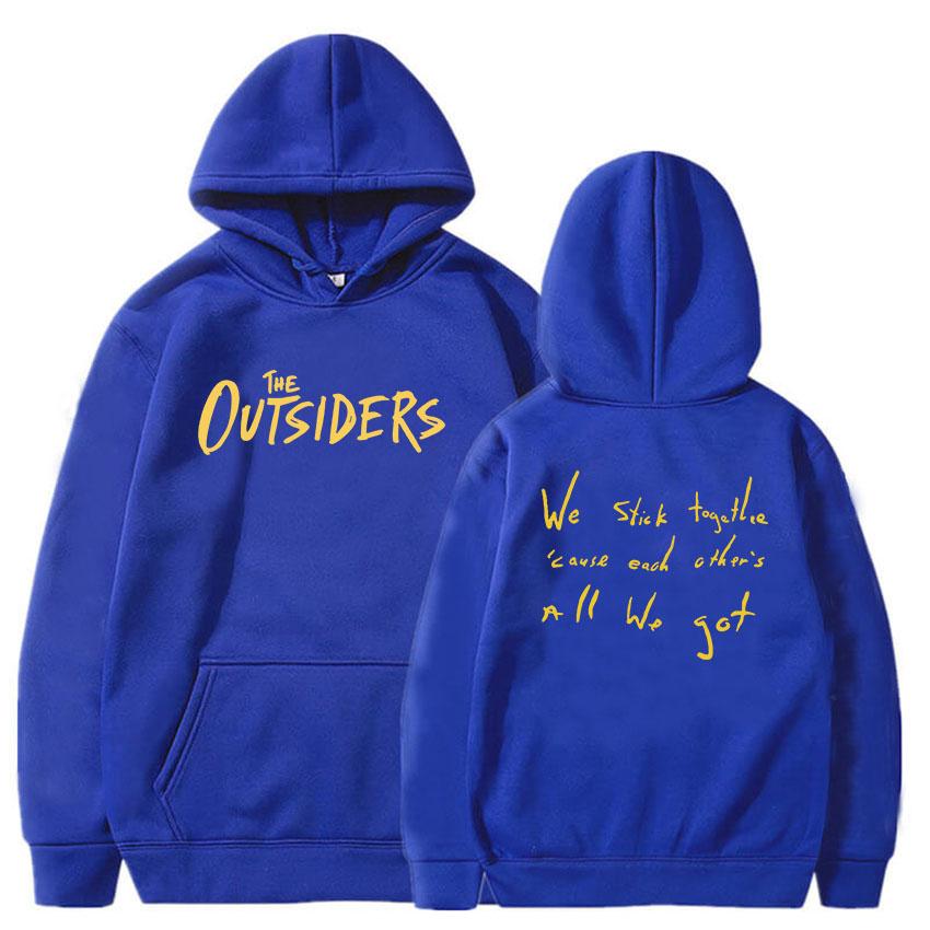 Film Printing The Outsiders Hoodies Women Clothes Sudaderas Para Mujer Streetwear Winter Hooded Pullovers Female