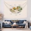 Seafood Ramen Tapestry Japanese Noodle Wall Hanging Anime Room Decor Aesthetic Bedroom Dorm Wall Art Coastal Home Decor