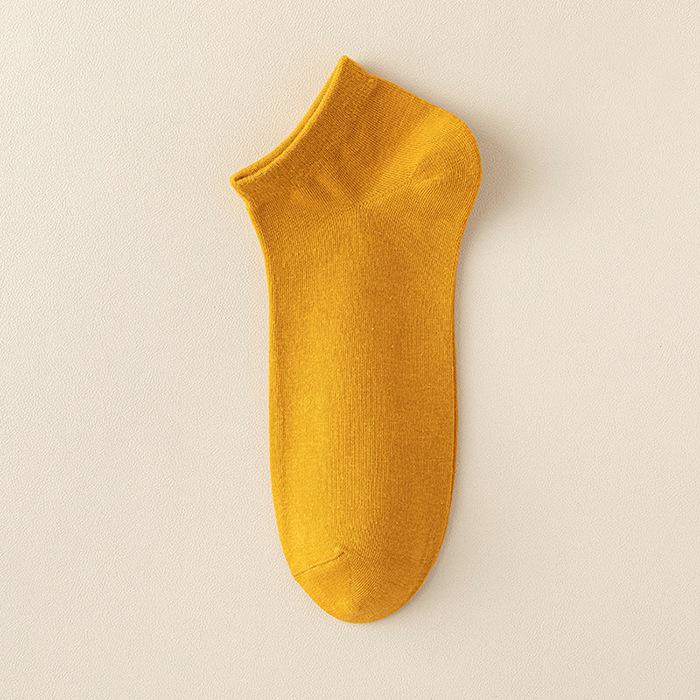 

Мужские короткие носки весна-лето однотонные антибактериальные и влагоотводящие короткие хлопковые носки весна-осень тонкие черные мужские носки-следки 1 pair имбирный