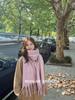 Solid Color Women's Imitation Cashmere Loop Scarf - Warm Autumn/Winter Neck Warmer Trend for Couples and Students