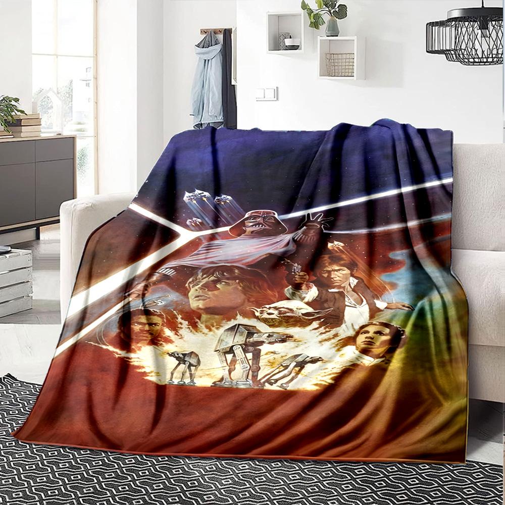 Star Wars Blanket Durable Comfort Suitable for Seaside Couch Office Four Seasons Multipurpose Modern Style Suitable for Gifting Relatives and Friends