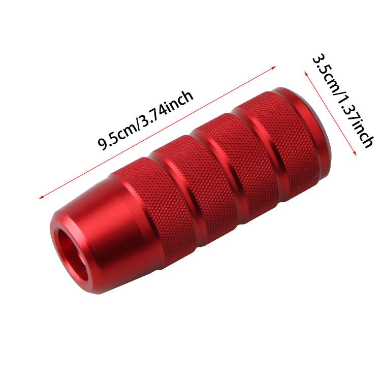 Car Accessories Universal Aluminum Gear Shift Knob Stick Manual Shift Knob Shifter With Adapters Gear Shift Knob Fits Most Car красный