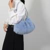 Women Faux Rabbit Fur Plush Shoulder Bag Elegant Soft Crossbody Handbag Fashionable Fluffy Purse Gift For Friends