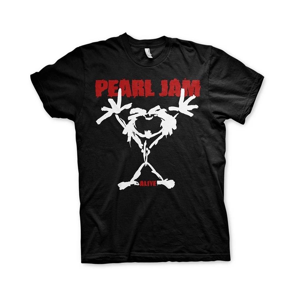 Pearl Jam Stickman Men T-Shirt Black, Regular M Black S