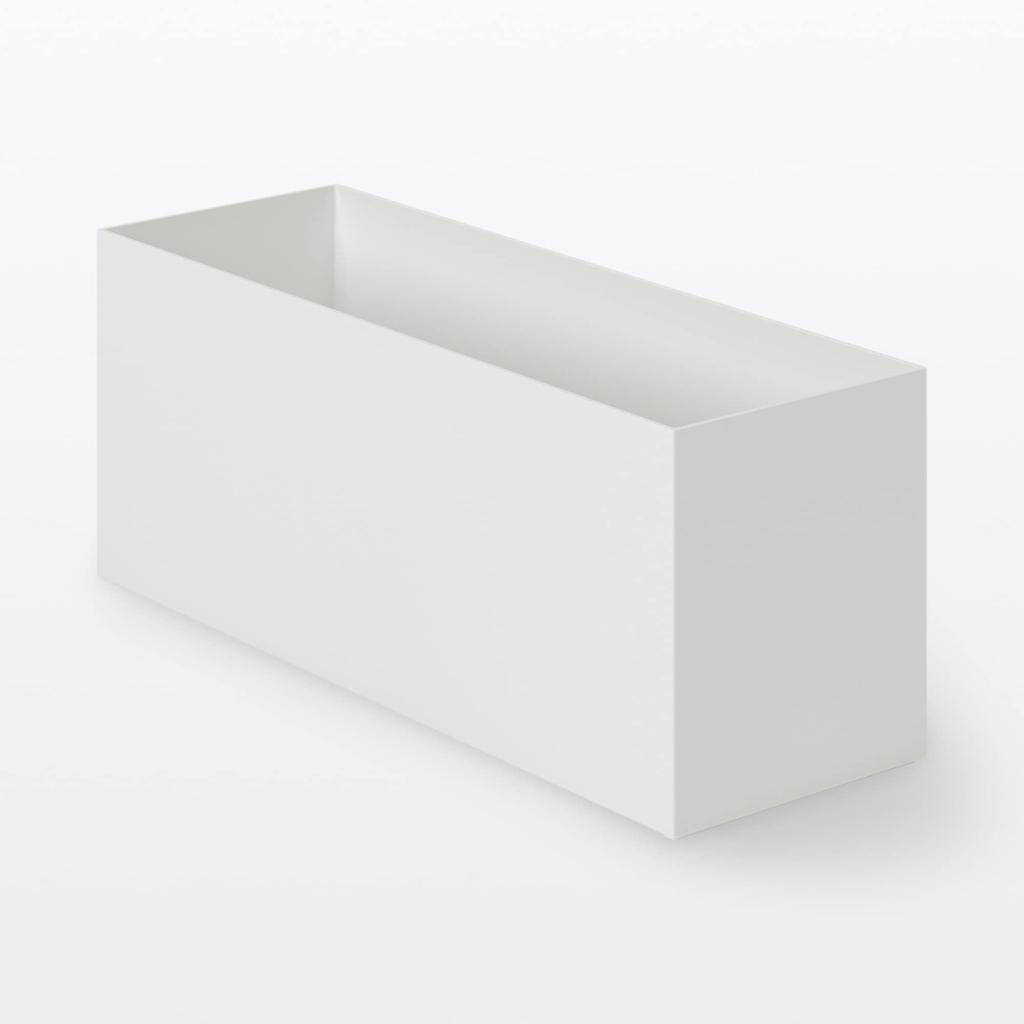 MUJI Recyceltes Polypropylen Aktenordner Standard Weiß B10 x T32 x 83904388 Box, Typ, 1/2 Größe, Grau, Ca.. H12cm,