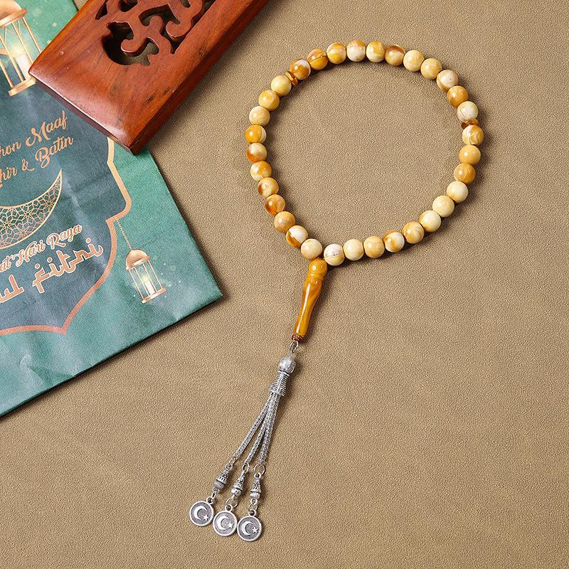 Brățară Tasbih Arabesc cu 33 de Mărgele Făcută Manual - Mărgele de Rugăciune din Orientul Mijlociu