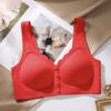 Breathable Front Buckle Seamless Underwear Thin Style Large Chest Small Plus Size Middle-aged and Elderly Women Comfortable No Ring Nursing BraBra