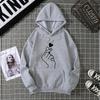 Fleece hoodie sweater men's and women's clothing autumn and winter couple tops loose
